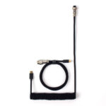 Keychron CAB-B Custom Coiled Aviator USB Cable 1.3m USB4 Gen 3x2 USB-C to USB-C Black