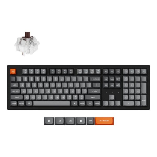 Keychron K10 Max Wireless Mechanical Keyboard QWERTY UK English RGB Black