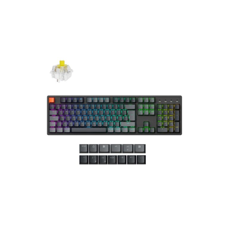 Keychron K10 Version 2 Wireless Mechanical Keyboard QWERTY English Black, Grey