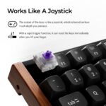 Keychron K2 HE Wireless Gaming Keyboard, 75% Layout, Magnetic Switch, RGB, UK English, Black