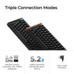 Keychron K2 HE Wireless Gaming Keyboard, 75% Layout, Magnetic Switch, RGB, UK English, Black