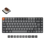 Keychron K3 Max Wireless Mechanical Keyboard 75% QWERTY UK English Grey, Gateron Brown, RGB LED