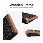 Keychron K4 HE Wireless RGB Mechanical Keyboard, Gateron Magnetic Switches, Black, Wood