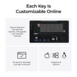 Keychron K4 HE Wireless RGB Mechanical Keyboard, Gateron Magnetic Switches, Black, Wood