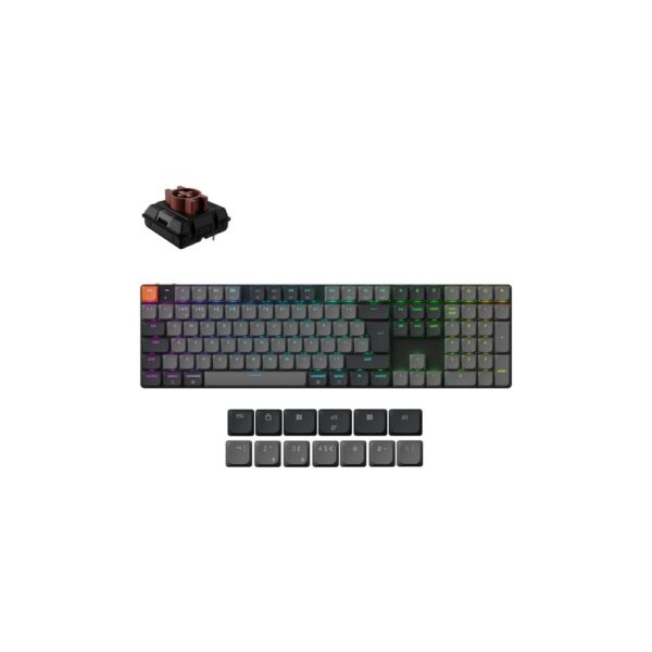 Keychron K5 Version 2 Full-Size Wireless Mechanical Keyboard UK English QZERTY Black