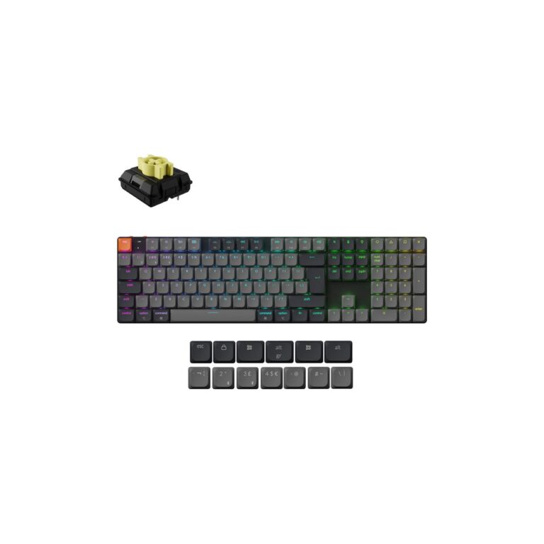 Keychron K5 Version 2 Wireless Mechanical Keyboard QZERTY UK RGB Black