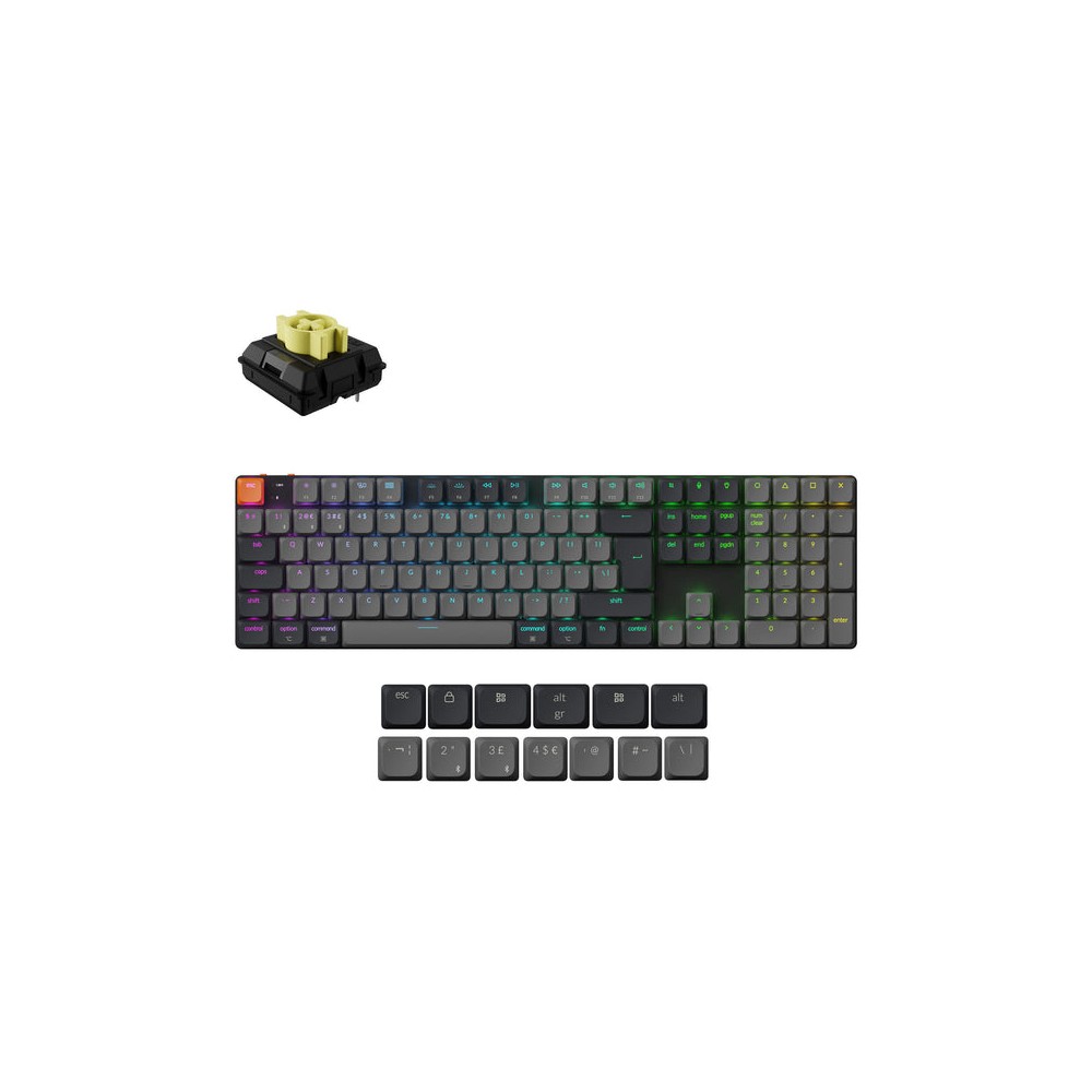 Keychron K5 Version 2 Wireless Mechanical Keyboard QZERTY UK RGB Black Keychron K5 Version 2 Wireless Mechanical Keyboard QZERTY UK RGB Black