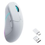 Keychron M3 Wireless Gaming Mouse, Right-hand, 26000 DPI, 4000 Hz Polling Rate, White