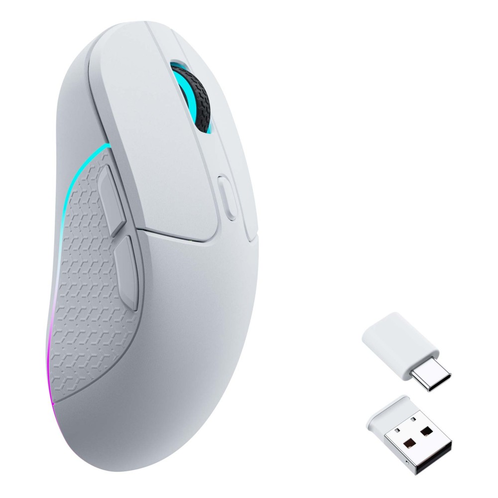 Keychron M3 Wireless Gaming Mouse, Right-hand, 26000 DPI, 4000 Hz Polling Rate, White Keychron M3 Wireless Gaming Mouse, Right-hand, 26000 DPI, 4000 Hz Polling Rate, White