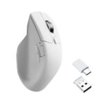 Keychron M6 Wireless Optical Mouse Right-Hand 26000 DPI 8000Hz Polling Rate White