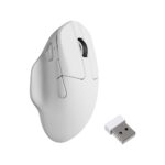 Keychron M7 Wireless Optical Mouse, 30000 DPI, 8000 Hz Polling, Ambidextrous, White