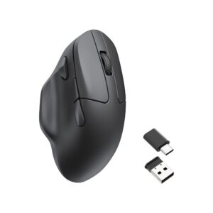 Keychron M7 Wireless Optical Mouse, 30000 DPI, 8000 Hz, RF Wireless, Bluetooth, USB Type-C, Black