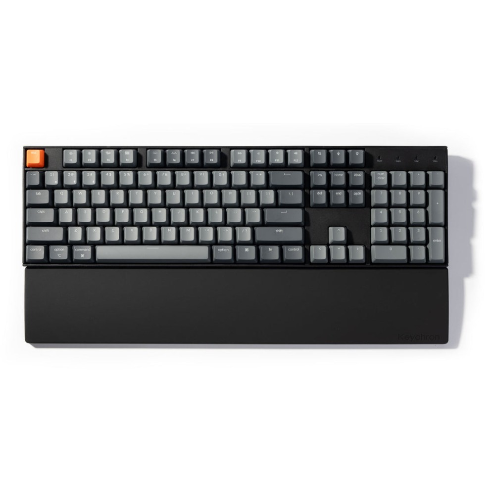 Keychron PR48 Silicone Wrist Rest for K10, K10 Version 2, C2, and C2 Pro Keyboards, Black