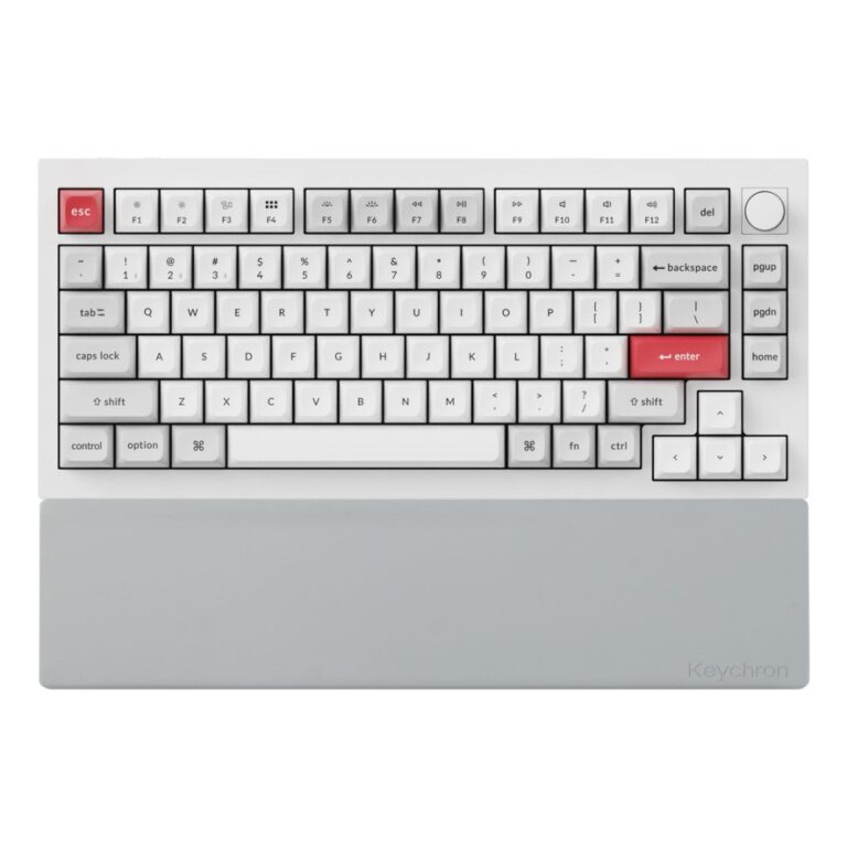 Keychron PR67 Silicone Wrist Rest Grey for V1/V2/Q2/Q9/P1/L5 HE Keyboards