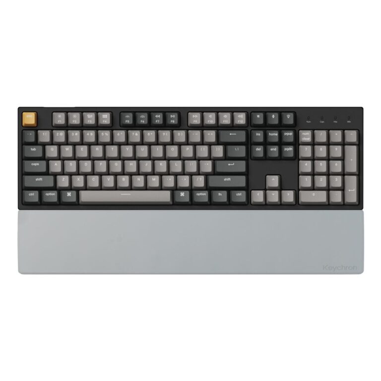 Keychron PR68 Silicone Wrist Rest for K10 / C2 Keyboards, Grey, 435mm Width