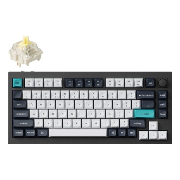 Keychron Q1 Max Wireless Mechanical Keyboard QWERTY UK English Black, Aluminium, 4000mAh