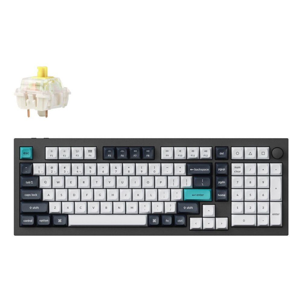Keychron Q5 Max Wireless Mechanical Keyboard QWERTY UK English Black, White Keychron Q5 Max Wireless Mechanical Keyboard QWERTY UK English Black, White