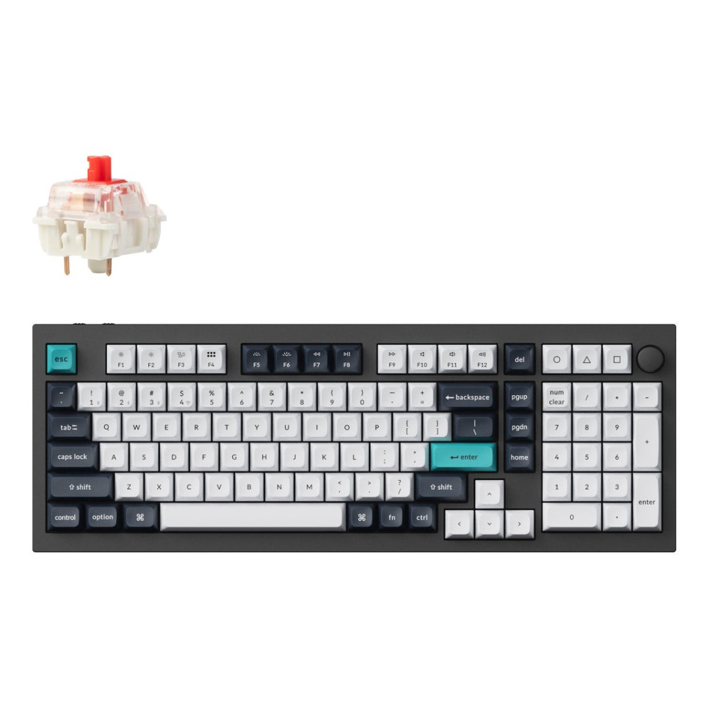 Keychron Q5 Max Wireless Mechanical Keyboard UK ISO QWERTY RGB Black, White Keychron Q5 Max Wireless Mechanical Keyboard UK ISO QWERTY RGB Black, White