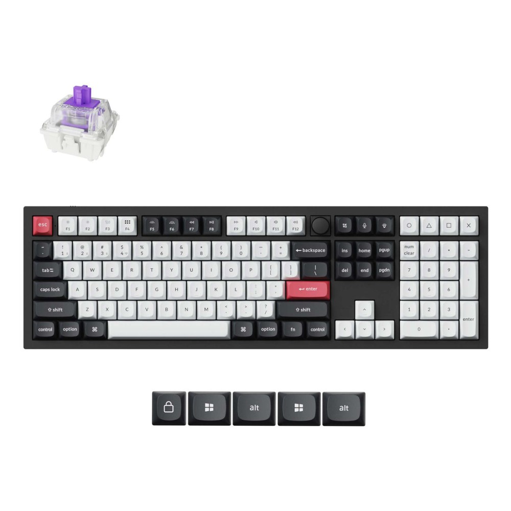 Keychron Q6 HE Mechanical Keyboard Wireless QWERTY UK English Black Keychron Q6 HE Mechanical Keyboard Wireless QWERTY UK English Black