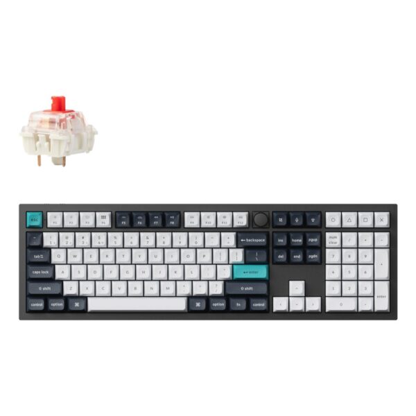 Keychron Q6 Max Full-Size Wireless Mechanical Keyboard QWERTY UK English Black, White