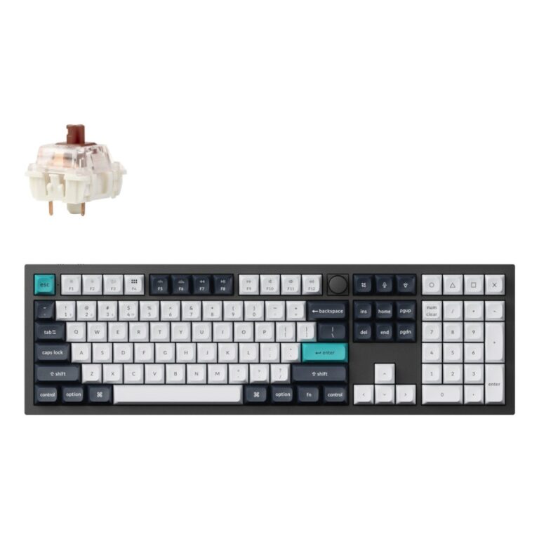 Keychron Q6 Max Full-size Wireless Mechanical Keyboard UK English Black/White