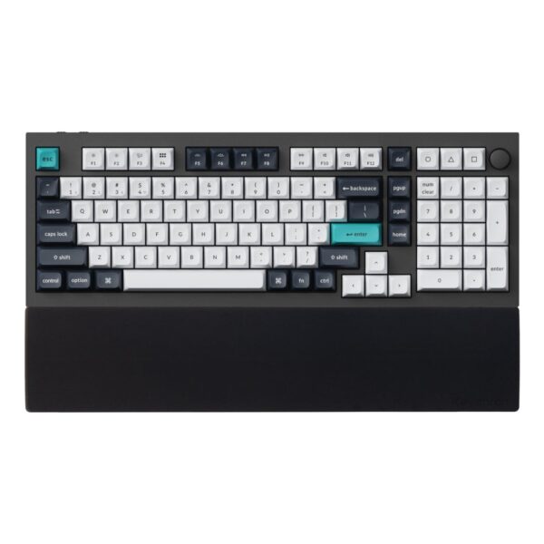 Keychron Silicone Palm Rest Wrist Rest for Q12, Q12 Max, Q5 Pro, Q5 Max, Q5 HE, and L3 Keyboards, Black