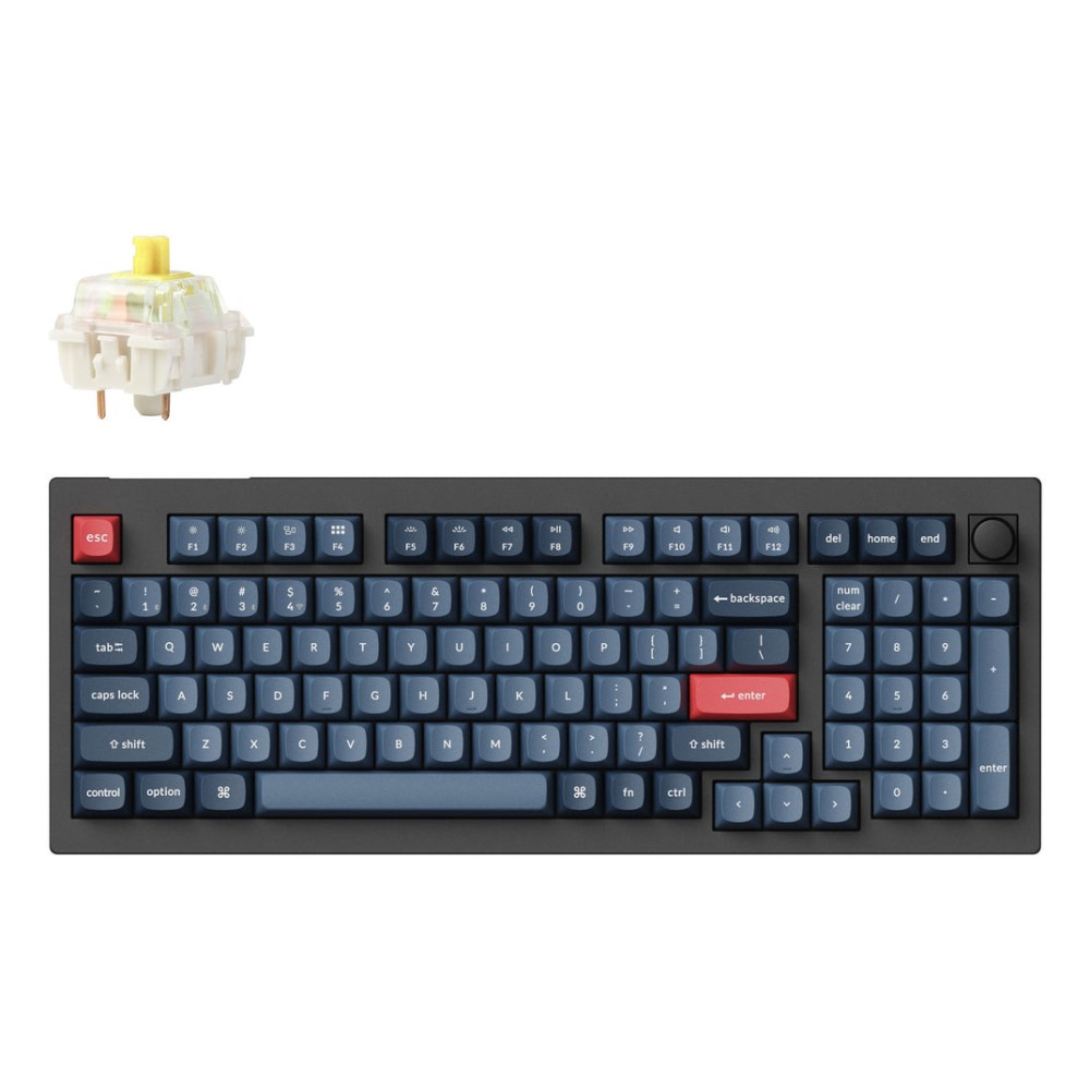 Keychron V5 Max QMK Wireless Mechanical Keyboard 96% Layout UK English RGB Black, Grey Keychron V5 Max QMK Wireless Mechanical Keyboard 96% Layout UK English RGB Black, Grey