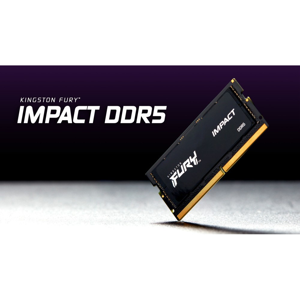 Kingston FURY Impact 16GB DDR5 4800MHz CL38 SODIMM (2x8GB) - Hardvance