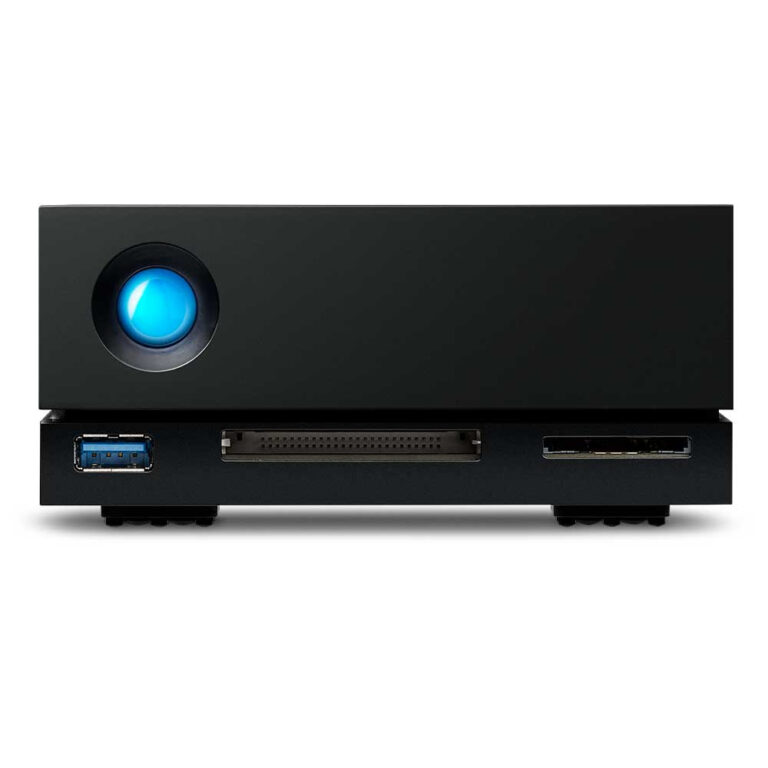LaCie 1big Dock 8TB External Hard Drive USB 3.2 Gen 1 Thunderbolt 3 Aluminium Black