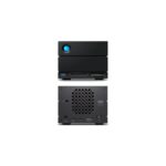 LaCie 2big Dock 48TB Desktop Disk Array with RAID 0/1, JBOD, Thunderbolt 3, USB 3.2 Gen 2, Black