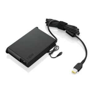 Lenovo 135W AC Adapter Slim Tip for Laptops - 100-240V, 2.5A Indoor Power Supply, Black
