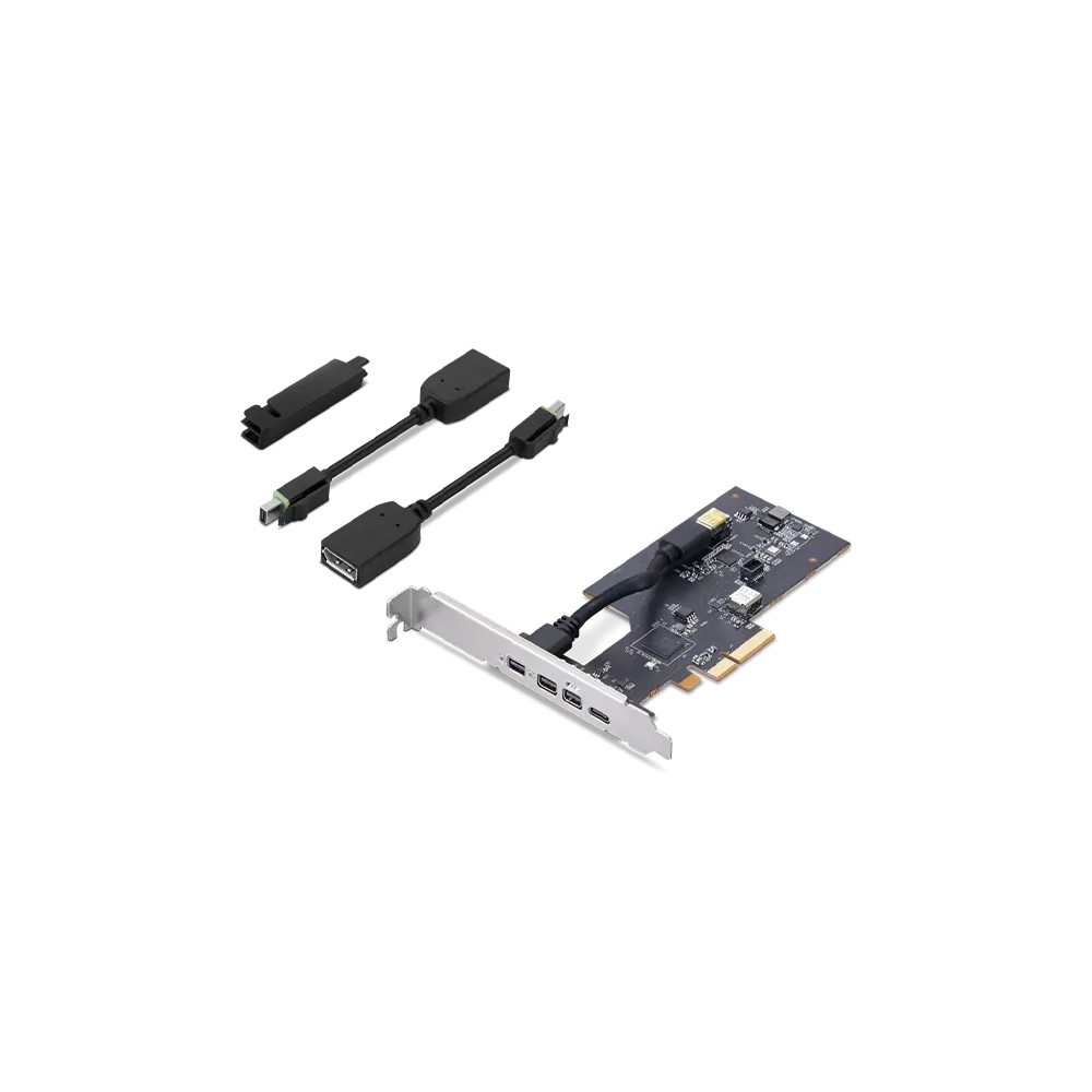 Lenovo 4XF1L53431 Internal PCIe Thunderbolt 4 Mini DisplayPort Interface Card Server Lenovo 4XF1L53431 Internal PCIe Thunderbolt 4 Mini DisplayPort Interface Card Server