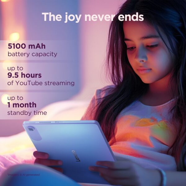 Lenovo Tab M10 10.1" WUXGA IPS Tablet, 64GB Storage, 4GB RAM, Wi-Fi 5, Android 14, Luna Grey