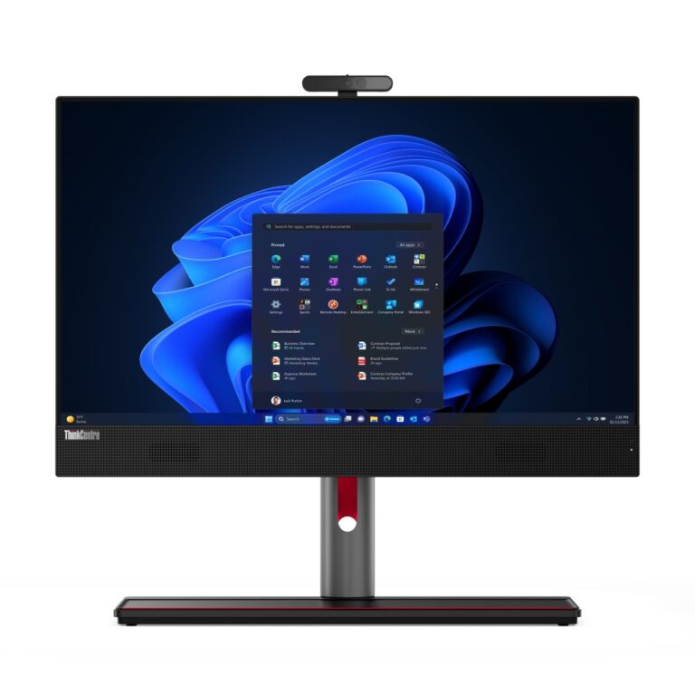Lenovo ThinkCentre M90a Gen 5 All-in-One PC, 23.8" Full HD IPS, Intel Core i5-14500, 16GB DDR5, 512GB NVMe M.2 PCIe 4.0 SSD, Windows 11 Pro, Black