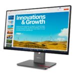 Lenovo ThinkVision P24QD-40 23.8" WQHD IPS 120Hz Monitor - HDR10, USB Hub, KVM, Black