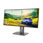 Lenovo ThinkVision P34WD-40 34" WQHD 120Hz Curved IPS Monitor with USB-C Docking 140W PD Black
