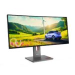 Lenovo ThinkVision P34WD-40 34" WQHD 120Hz Curved IPS Monitor with USB-C Docking 140W PD Black