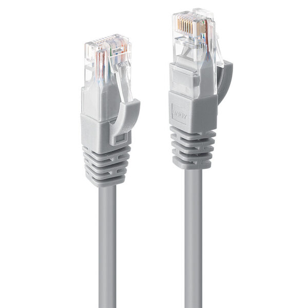 Lindy 0.5m Cat.6 U/UTP Network Cable, RJ-45 to RJ-45, 250MHz, Grey