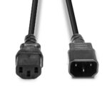 Lindy 0.5m IEC C14 to C13 Extension Cable, Black