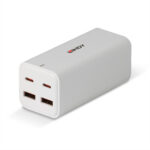 Lindy 100W 4-Port USB Type-A & Type-C GaN Charger with PPS & Power Delivery - White