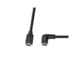 Lindy 1.5m USB 3.2 Gen 2 USB-C to USB-C 10Gbps Cable with 90° Right Angle Connector - Black