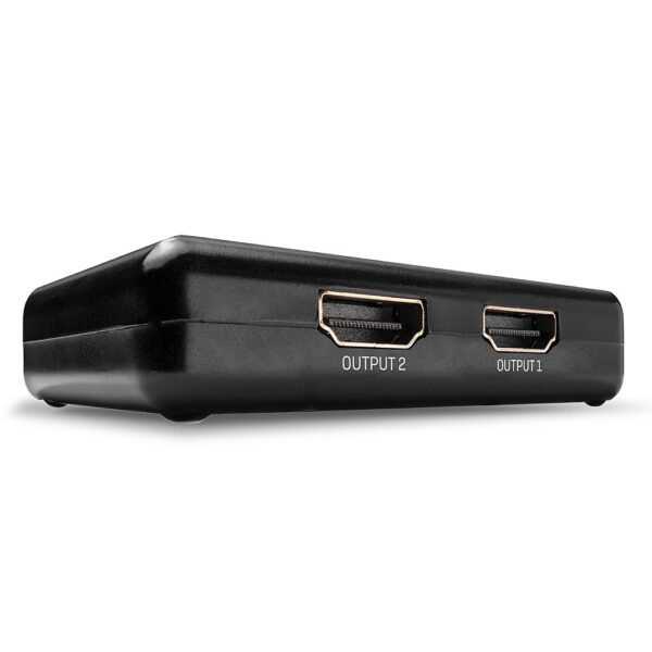 Lindy 2 Port HDMI 10.2G Splitter, Compact, 4K 3840x2160 30Hz, Black