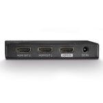Lindy 2 Port HDMI 2.0 18G Splitter, 4K 60Hz 4:4:4, HDCP 2.2, Metal Housing, Black