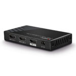 Lindy 2 Port HDMI 2.0 18G Splitter, 4K 60Hz 4:4:4, HDCP 2.2, Metal Housing, Black