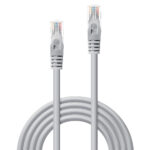 Lindy 2m Cat5e U/UTP Network Cable, RJ-45 to RJ-45, CCA, Gold Plated, Grey