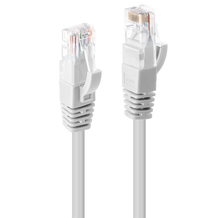 Lindy 2m Cat6 U/UTP Network Cable, RJ-45 to RJ-45, 10/100/1000Base-T(X), White