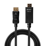 Lindy 2m DisplayPort to HDMI Cable - 4K UHD 3840x2160@30Hz, Black