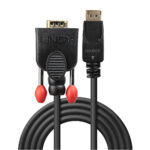Lindy 2m DisplayPort to VGA Cable, Male-Male, 1920 x 1200 Resolution, Black