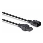 Lindy 2m IEC C14 Male to C15 Female Hot Condition Power Cable, Black