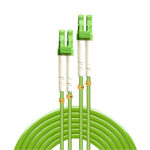 Lindy 3m Fibre Optic Cable LC/LC, 50/125µm OM5 Multi-mode LSZH Green
